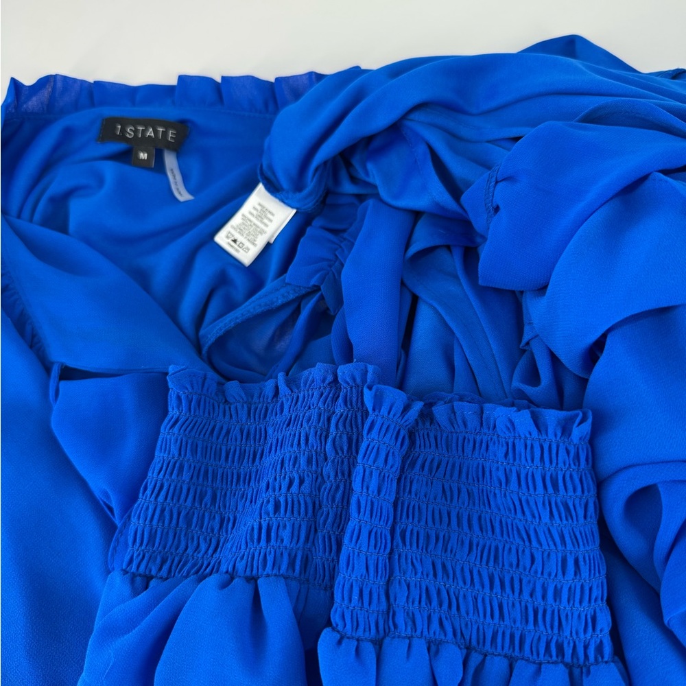 1. State Blue Long Sleeve Dress - Picture 3 of 11